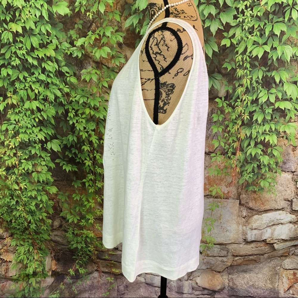 EILEEN FISHER Linen Sparkle Tank Top, XL - Picture 5 of 11